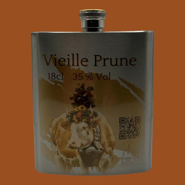 Vieille Prune 18 cl 35% vol. En flasque